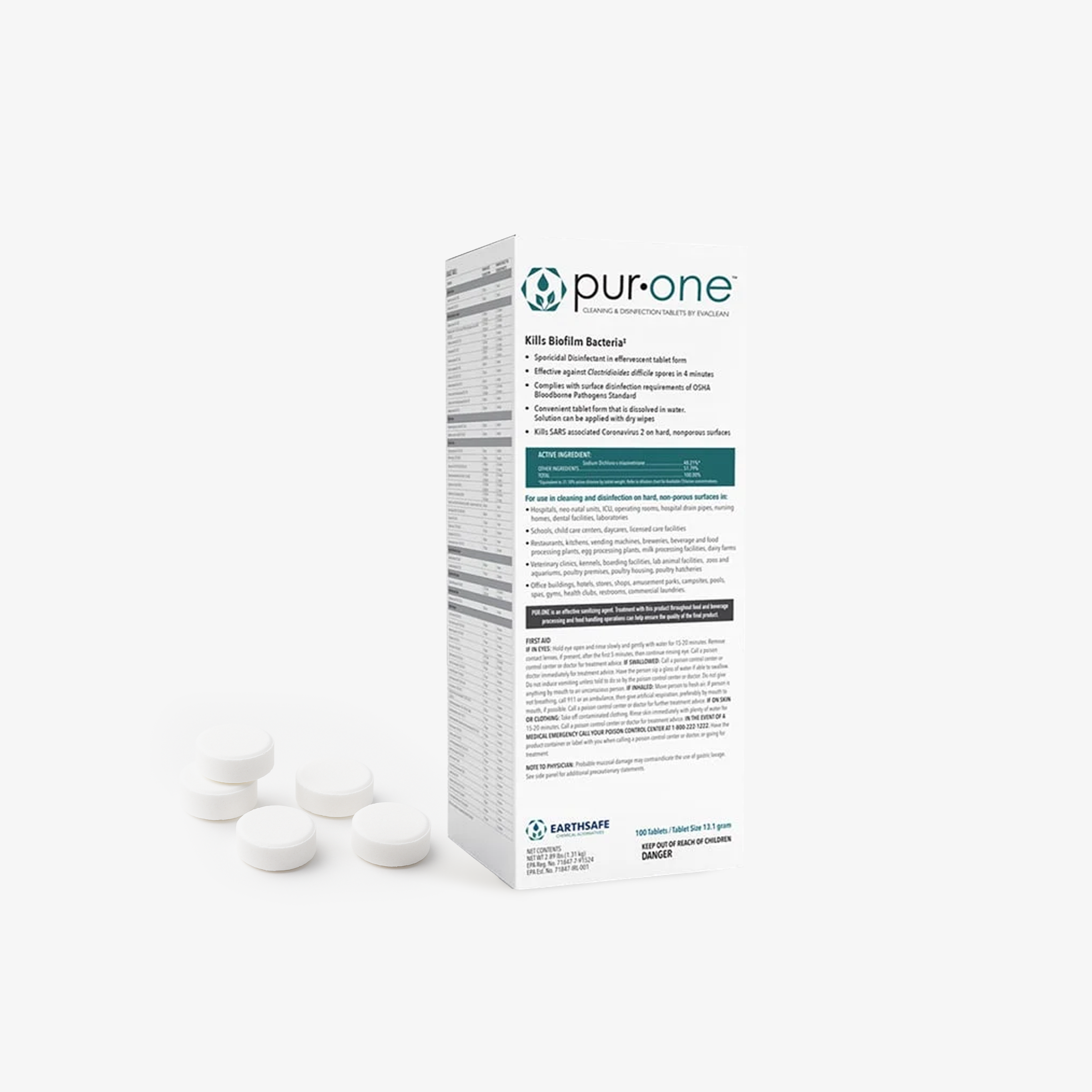 PurOne Multipurpose Cleaning & Disinfection Tablets